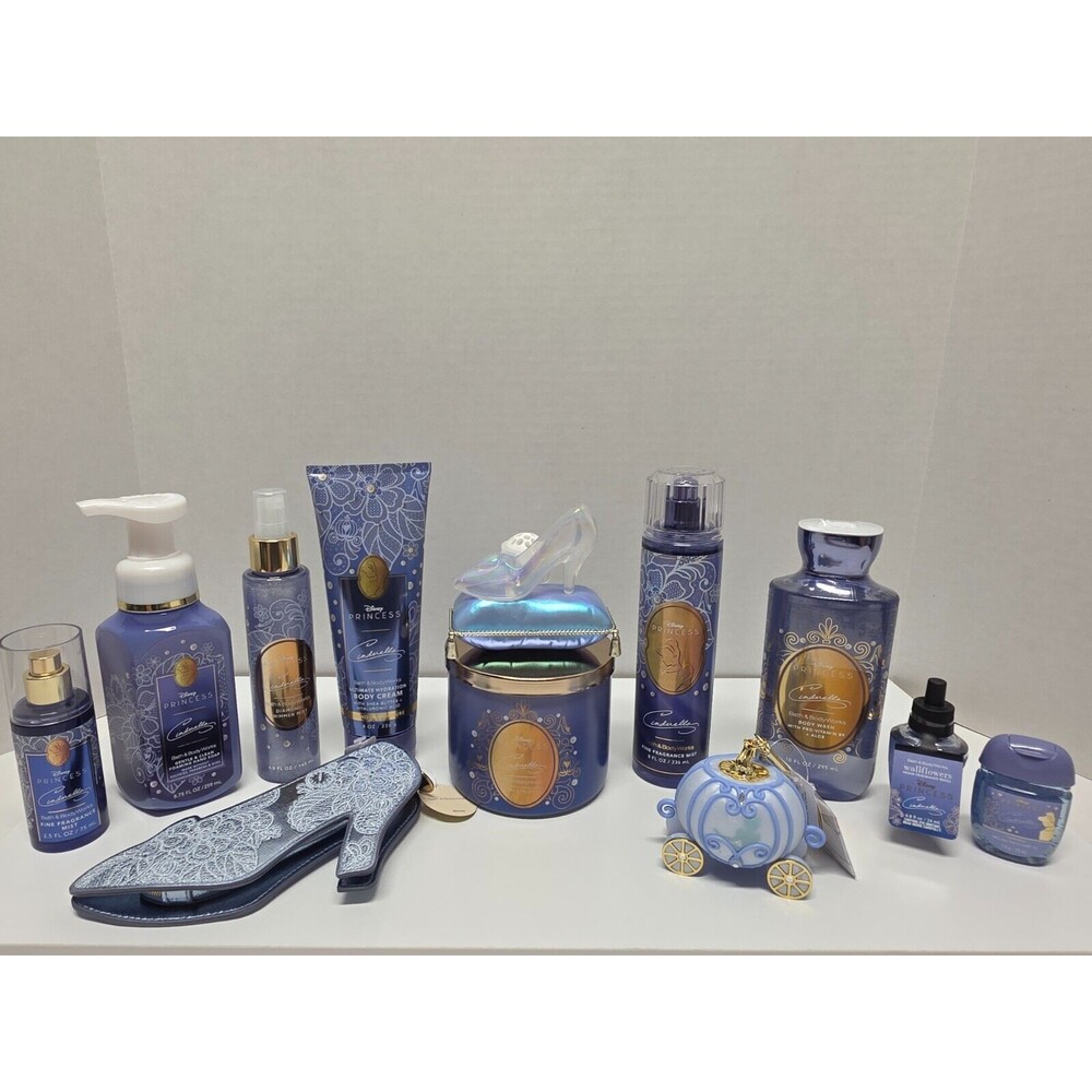 Bath & Body Works Disney Princess Cinderella Lot Wallflower Pocketbac Coin Purse